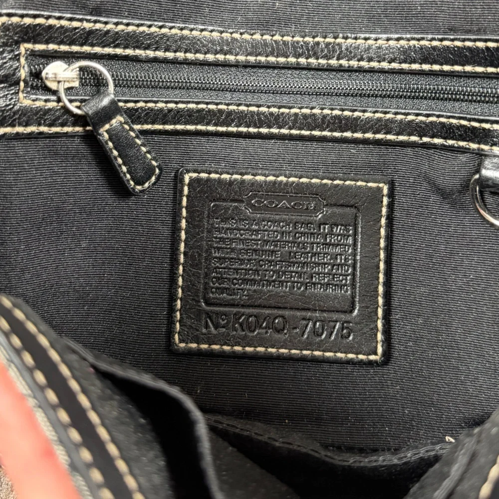 VTG Y2K Coach 7075 Kelly SoHo Signature Satchel Shoulder Bag Buckle Flap Closure